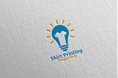 idea shirt Printing Company Logo Design 79