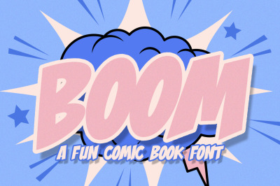 Boom Comic Font (Comic Book Fonts, Superhero Fonts, Batman Fonts)