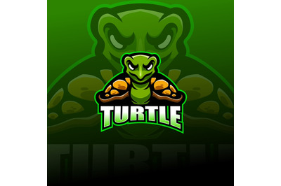 Turtle&nbsp;esport mascot logo