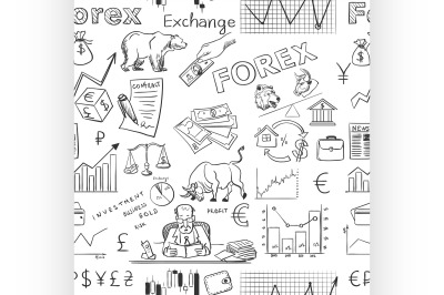 finance forex hand drawing pattern