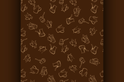 coffee seamless pattern