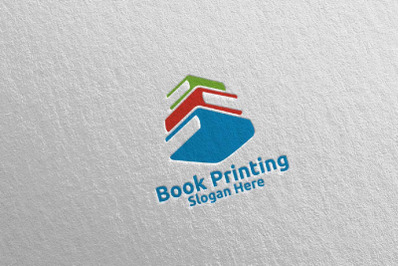 Book Printing Company Logo Design 87