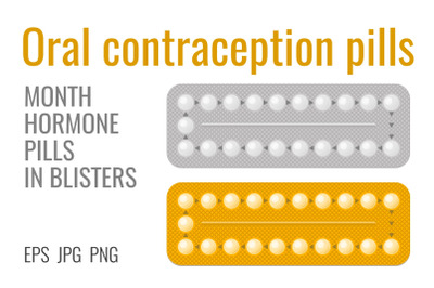 Oral hormone contraception pills