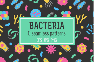 Bacteria and virus seamless patterns