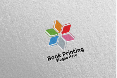Star Book Printing Company Logo Design 90