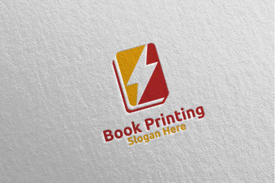 Fast Book Printing Company Logo Design 95