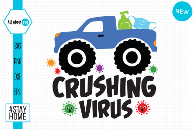 Crushing Virus Svg, Funny Virus Svg
