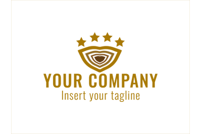 Logo Gold Vector Starred Icon