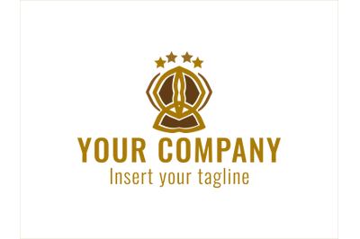 Logo Gold Vector Starred Cup Icon