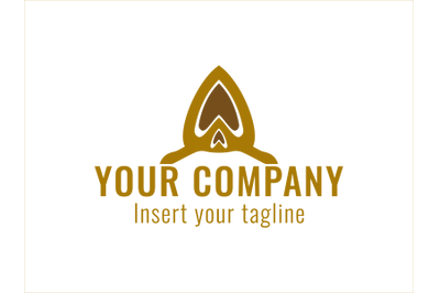 Logo Gold Vector Rocket Icon