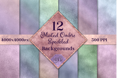 Muted Ombre Speckled Backgrounds