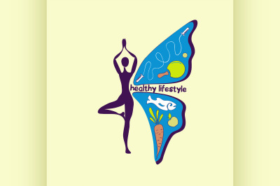 Healthy lifestyle symbol