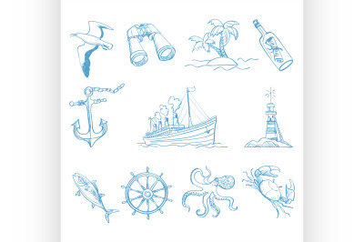 Seamless background on boating theme for your design