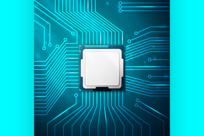 electronic circuit board with processor