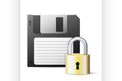 diskette and lock