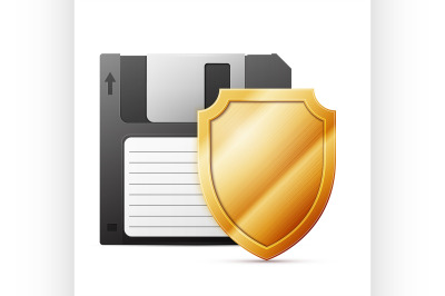 diskette with shield