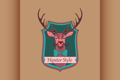 Vector Hipster style logo