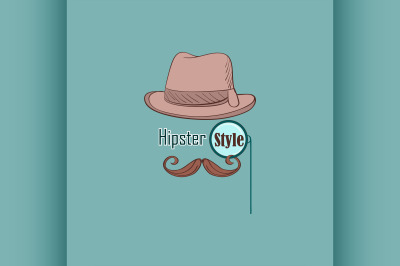 Vector Hipster style logo