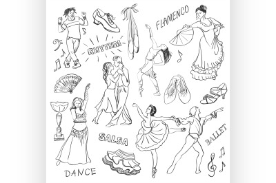 Hand drawn Dance collection