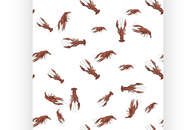 doodle lobster pattern