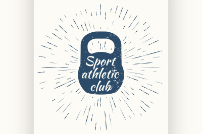 Logo for sport athletic club