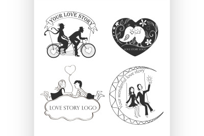 Love story Logo Symbol For Your Design