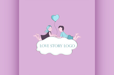 Love story Logo Symbol