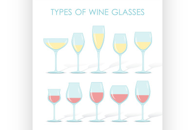 types of wine glasses