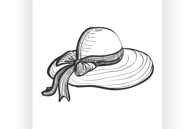 doodle woman hat
