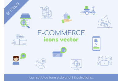 E-commerce icon set