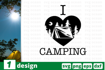 1&nbsp;I LOVE CAMPING svg bundle, quotes cricut svg