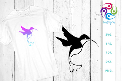 Bird SVG Cut File&2C; Hummingbird SVG