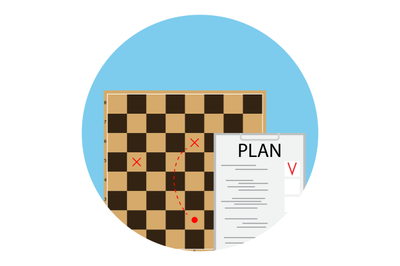 Plan strategy icon