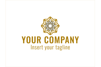 Logo Gold Vector Patterned Mosaic Icon