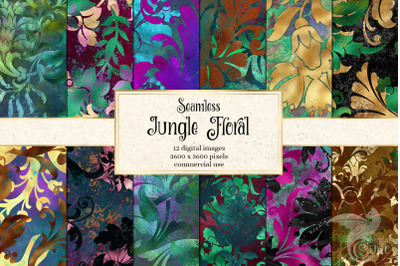 Jungle Floral Digital Paper