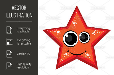 &quot;Cartoon gay red star&quot;