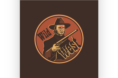 Wild west emblem