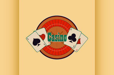 Casino and gambling emblem