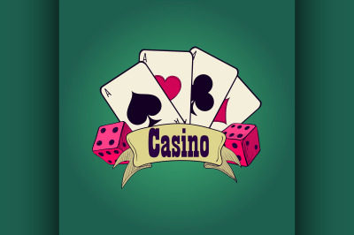 Casino and gambling emblem