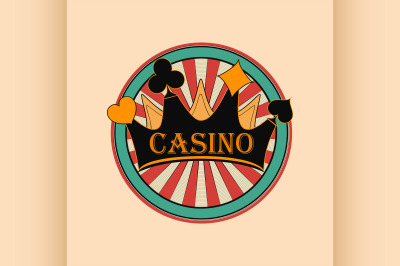 Casino and gambling emblem