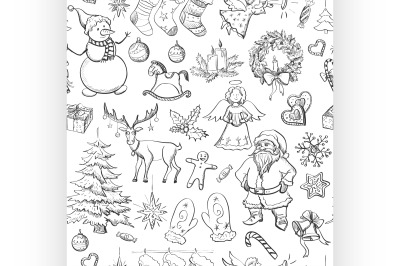 Christmas seamless pattern