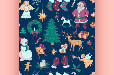 Christmas seamless pattern