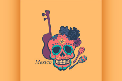 Mexican label and emblem