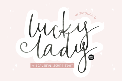 LUCKY LADY a Beautiful Script Font