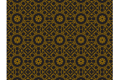 Pattern Gold Circles and Curves