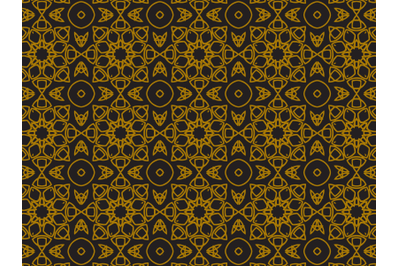 Pattern Gold Square Motif Circle