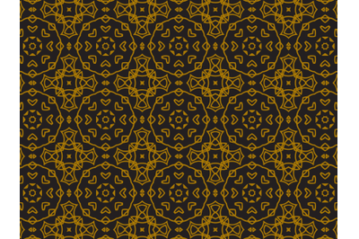 Pattern Gold Abstract Cross Lines