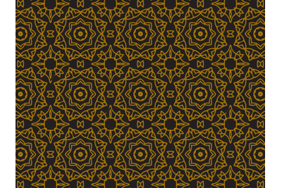 Pattern Gold Ornamental Flower