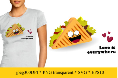 Cheeseburger Fast Food Character SVG, PNG, JPEG, EPS