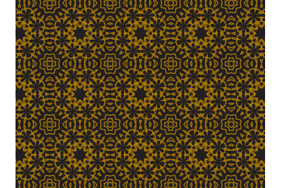 Pattern Gold Ornamental Stars